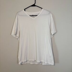 H&M White V-Neck Men's Tee